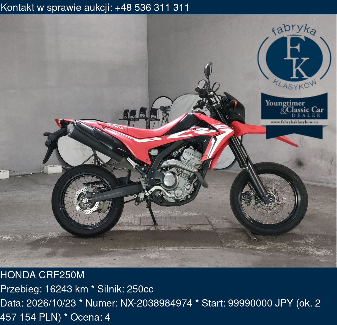 HONDA CRF250M  - zdjęcie 2