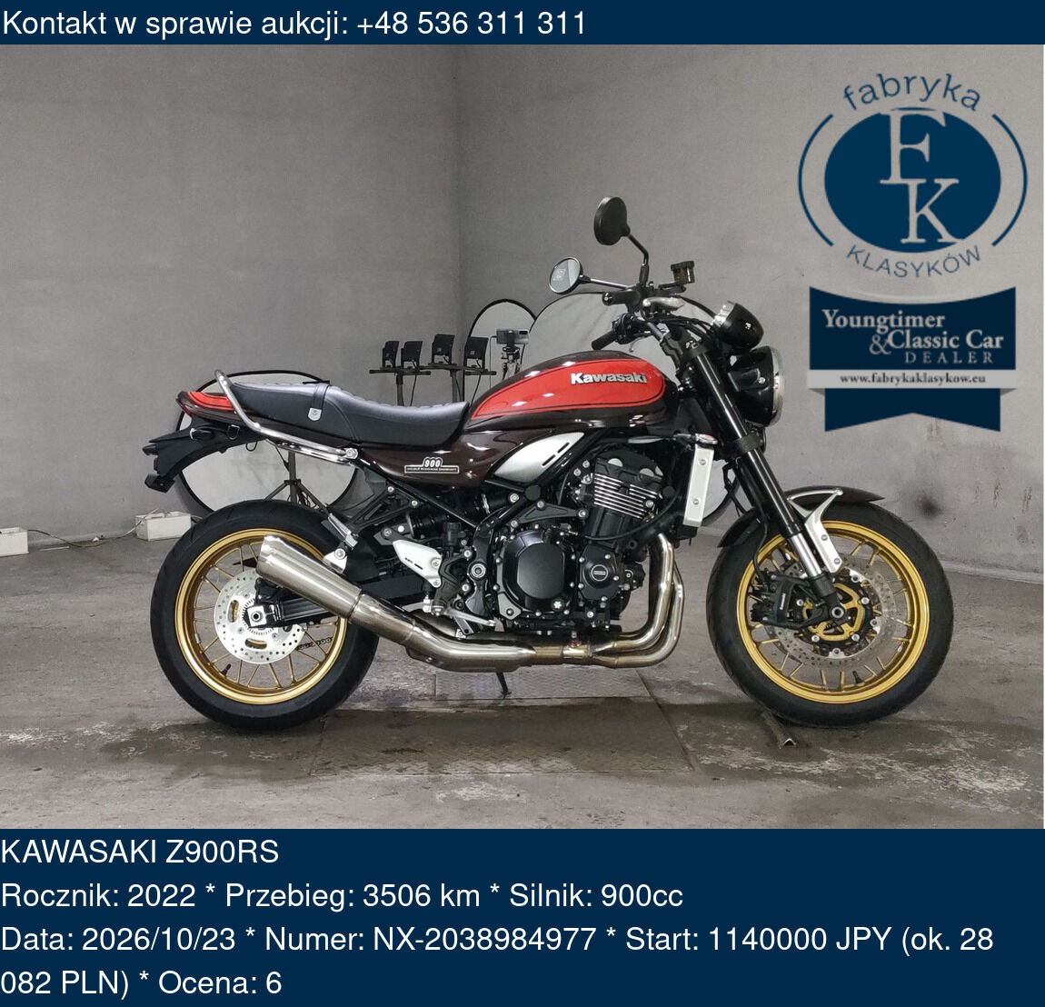 KAWASAKI Z900RS 2022 - zdjęcie 2