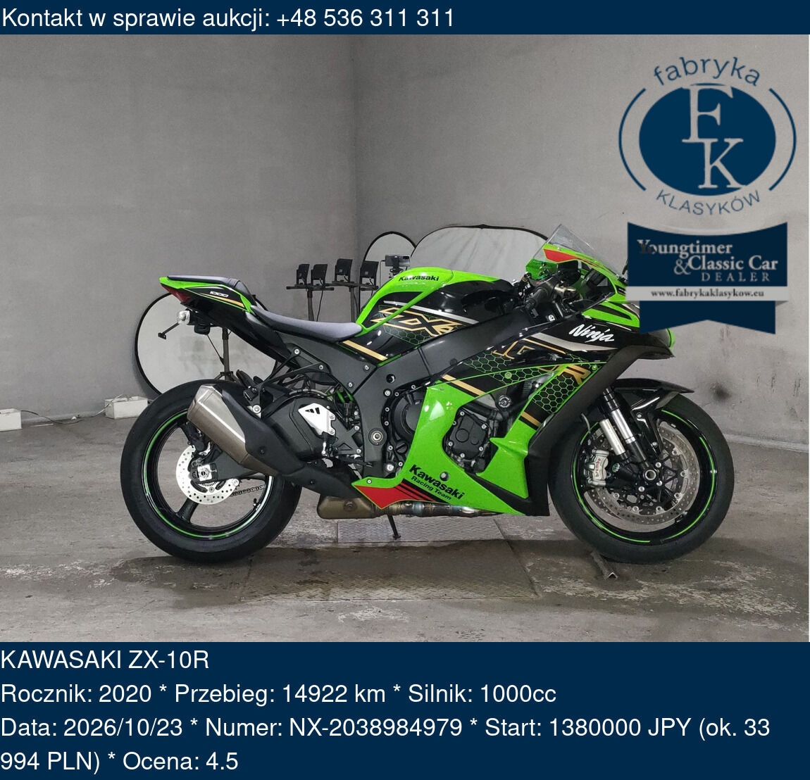 KAWASAKI ZX-10R 2020 - zdjęcie 2