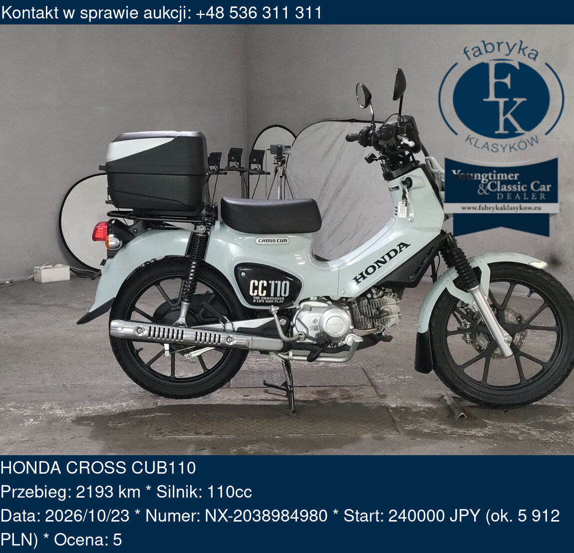 HONDA CROSS CUB110 - zdjęcie 2