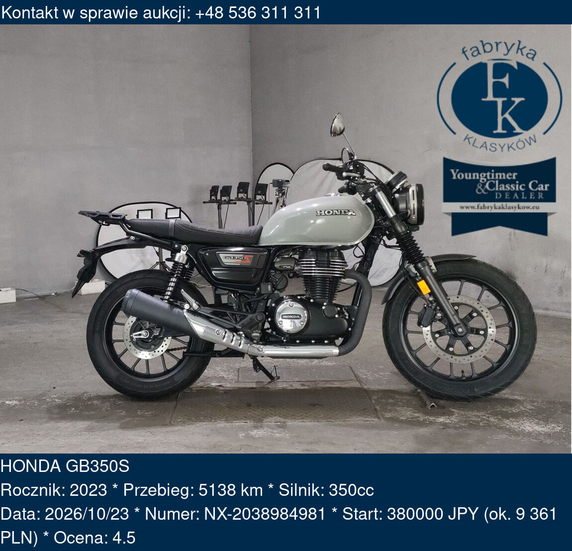 HONDA GB350S 2023 - zdjęcie 2