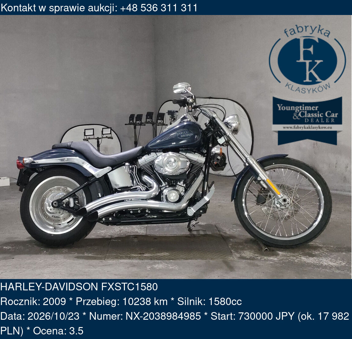 HARLEY-DAVIDSON FXSTC1580 2009 - zdjęcie 2