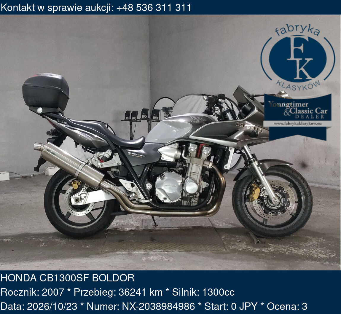 HONDA CB1300SF BOLDOR 2007 - zdjęcie 2