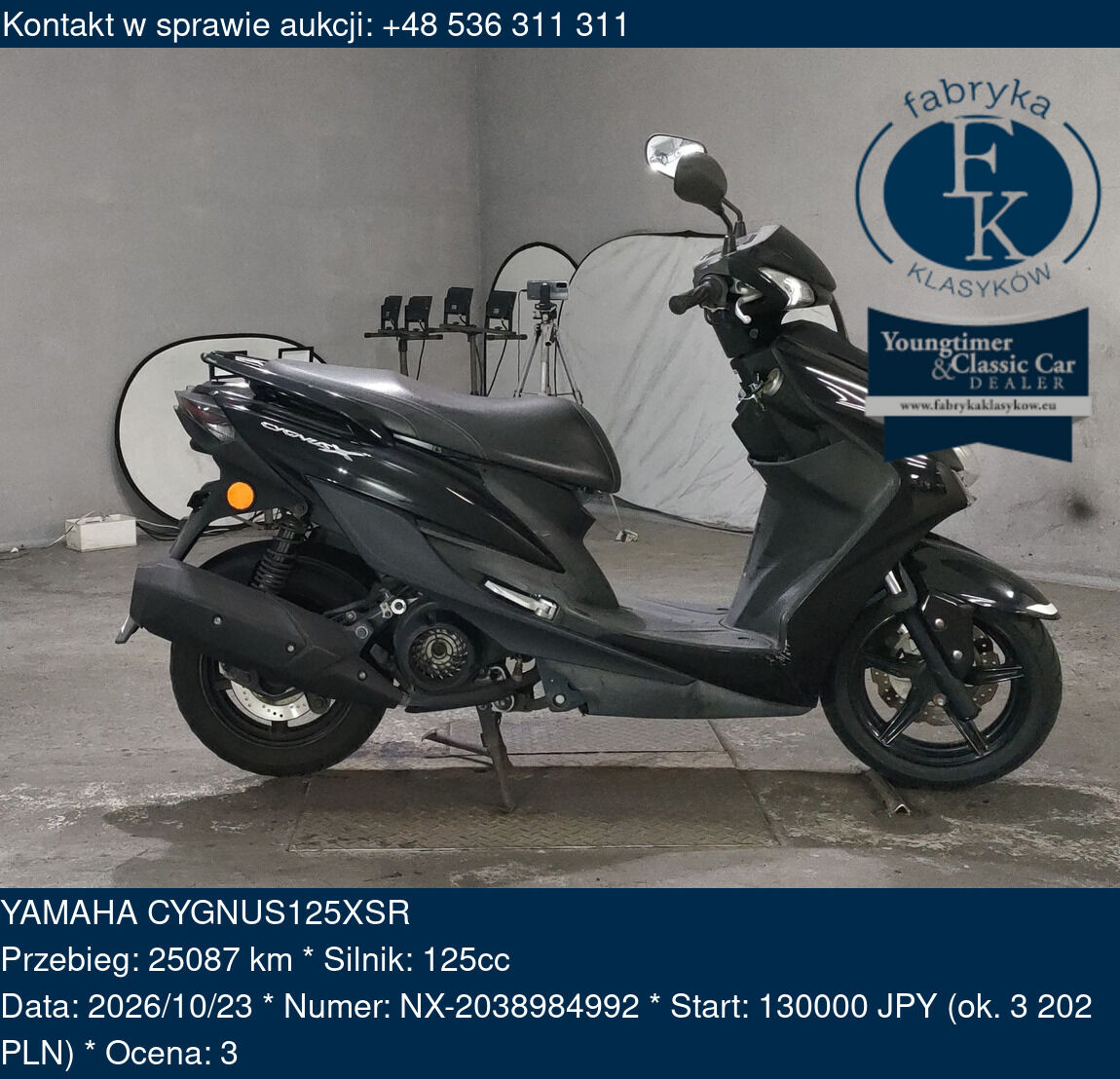YAMAHA CYGNUS125XSR  - zdjęcie 2