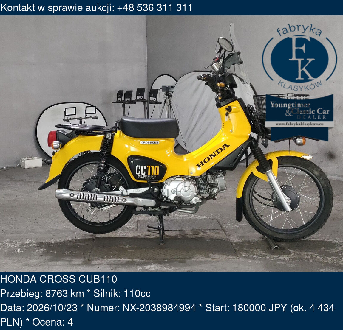 HONDA CROSS CUB110  - zdjęcie 2