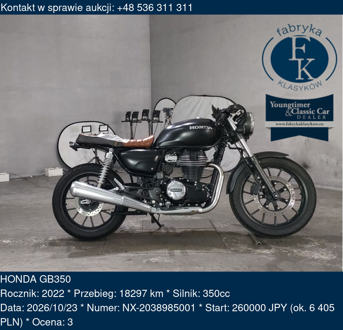 HONDA GB350 2022 - zdjęcie 2