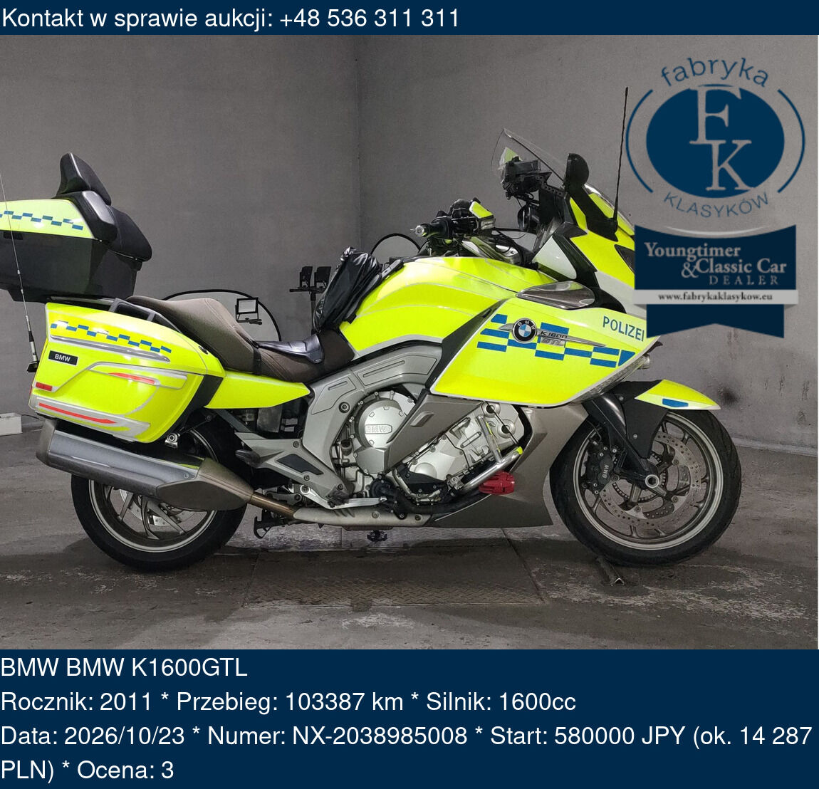 BMW BMW K1600GTL 2011 - zdjęcie 2