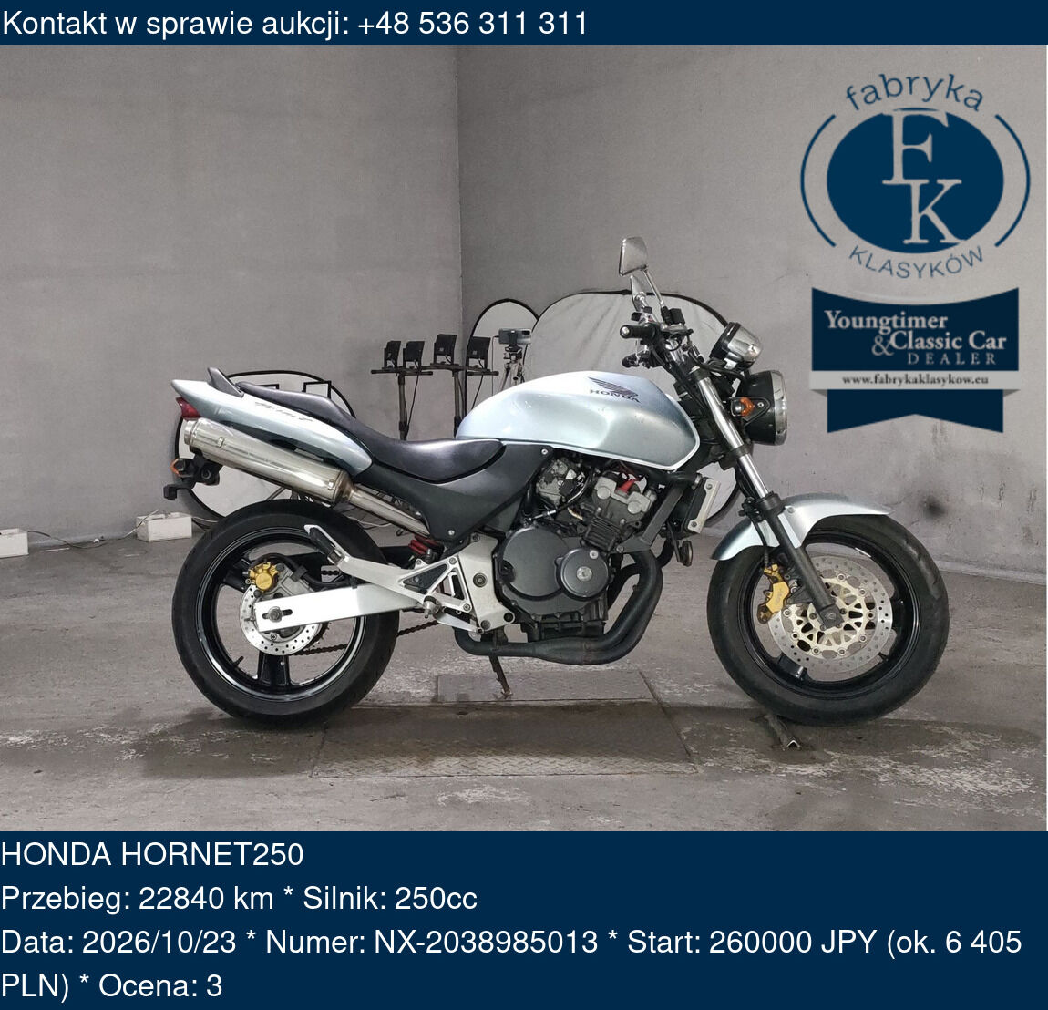 HONDA HORNET250  - zdjęcie 2