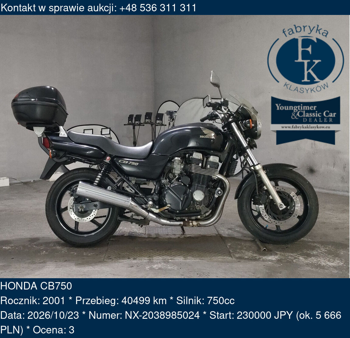 HONDA CB750 2001 - zdjęcie 2