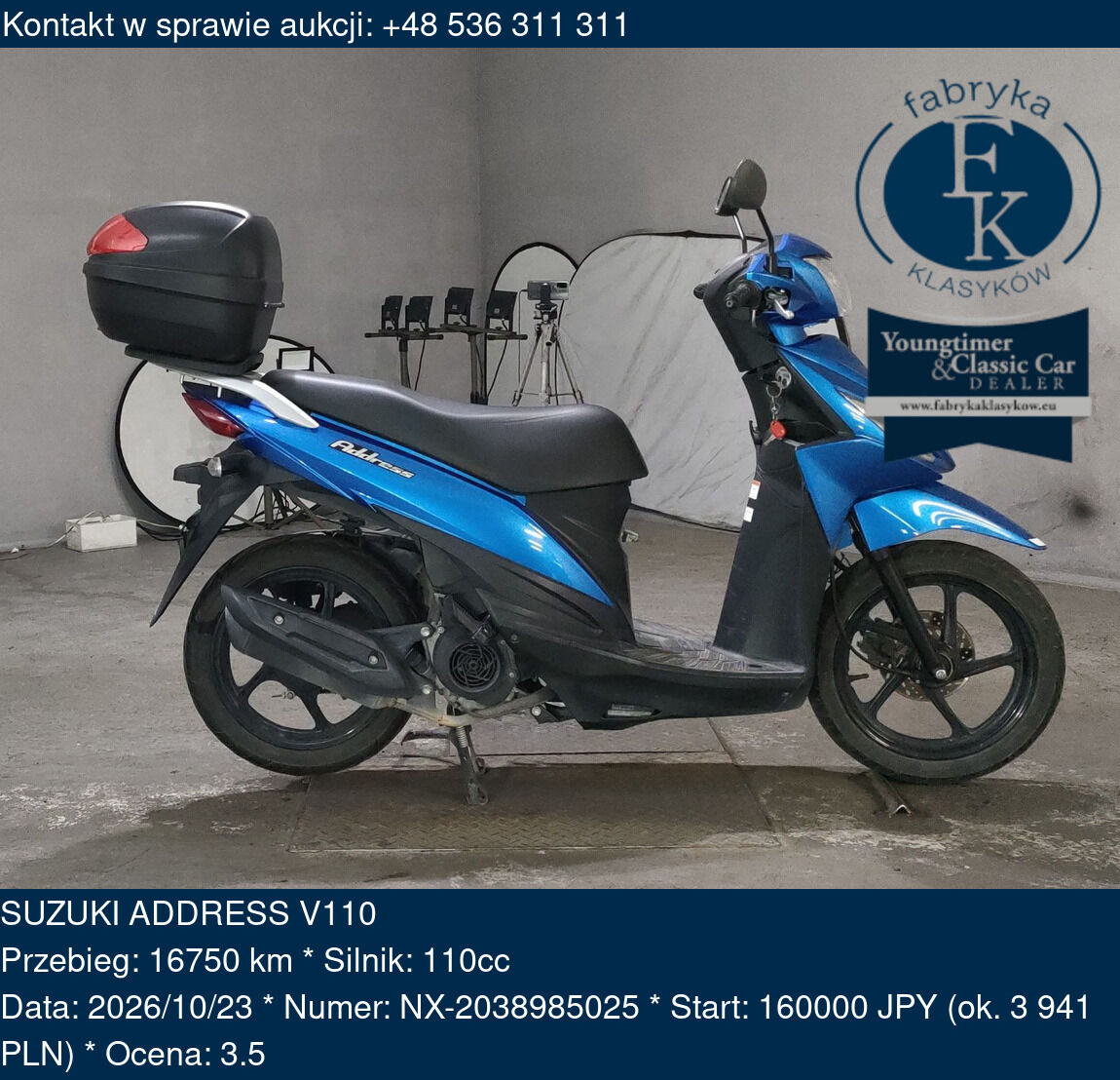 SUZUKI ADDRESS V110  - zdjęcie 2