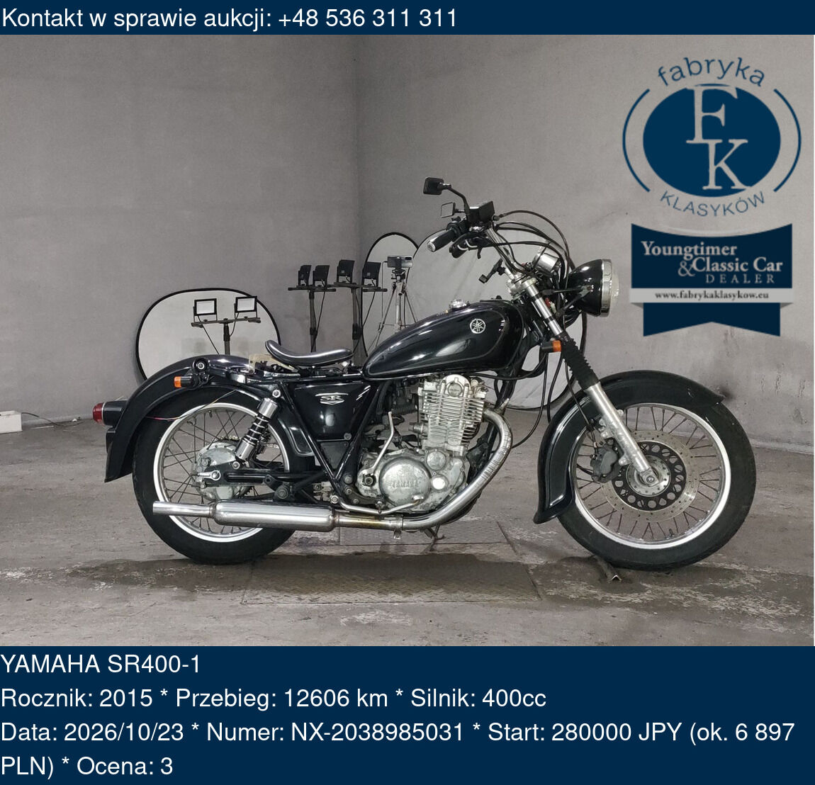 YAMAHA SR400-1 2015 - zdjęcie 2