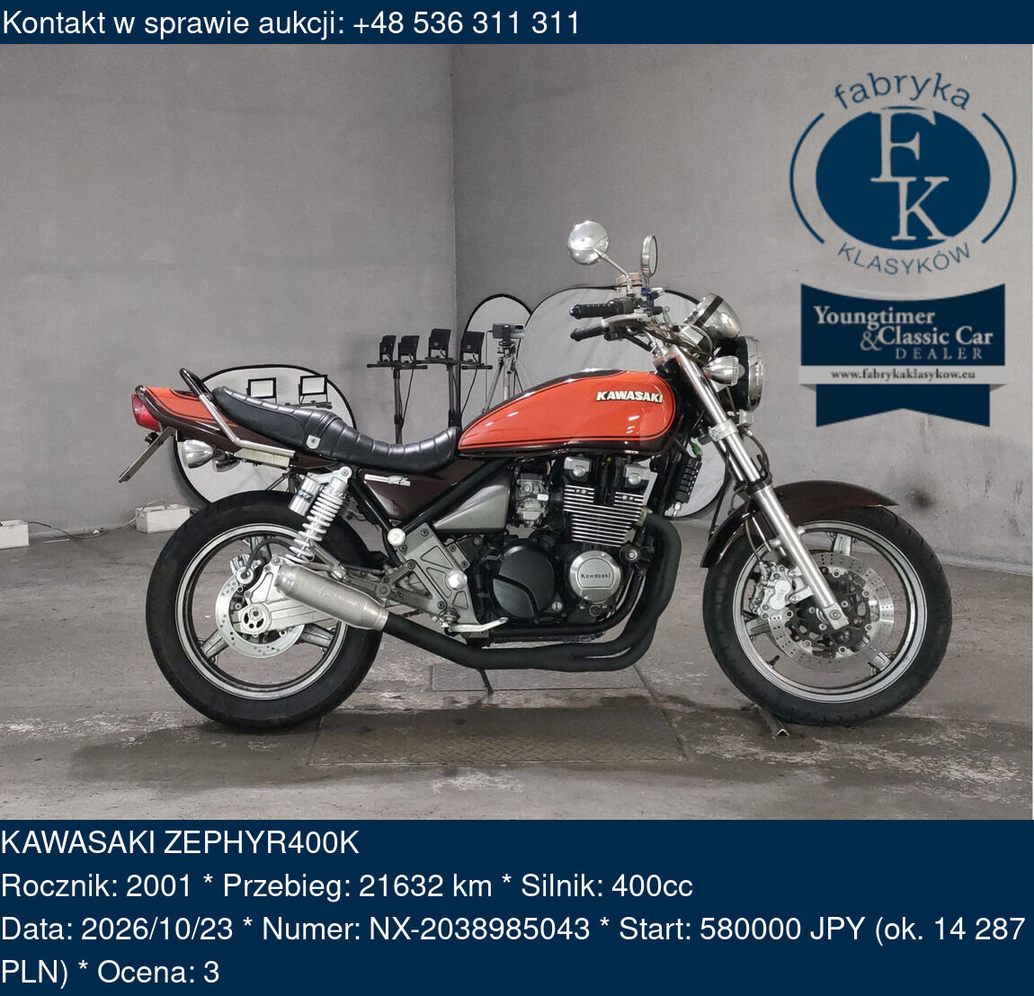 KAWASAKI ZEPHYR400K 2001 - zdjęcie 2