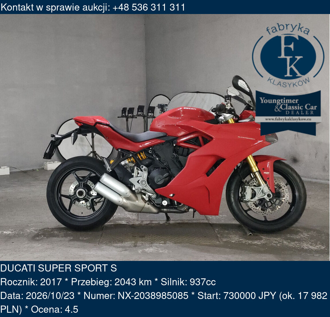 DUCATI SUPER SPORT S 2017 - zdjęcie 2