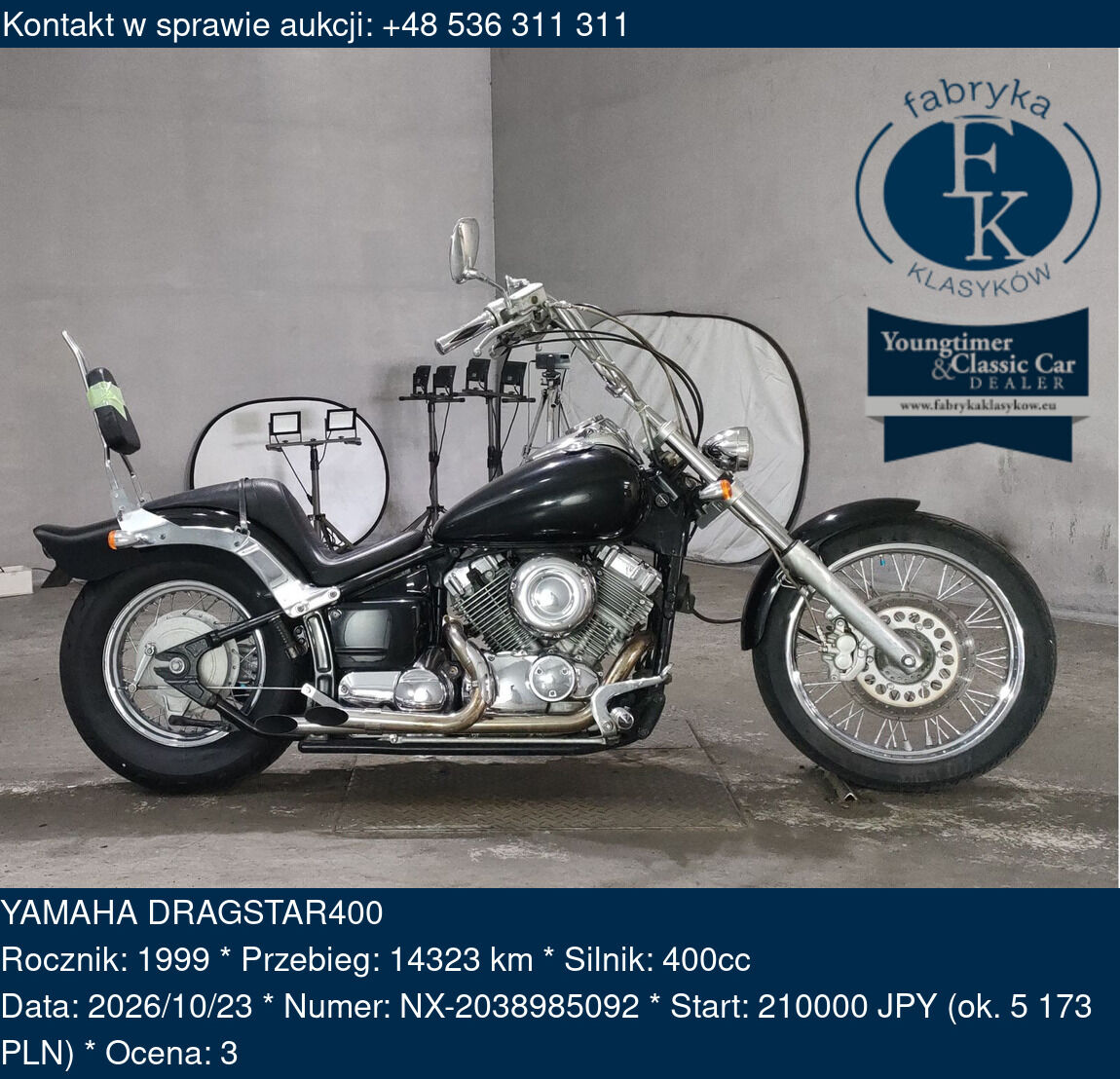 YAMAHA DRAGSTAR400 1999 - zdjęcie 2
