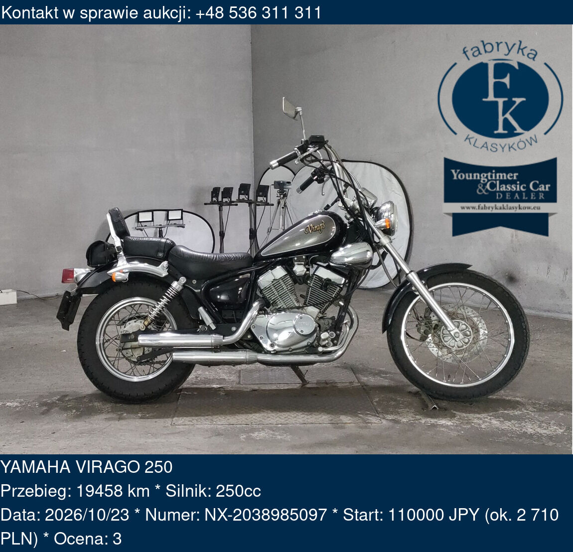 YAMAHA VIRAGO 250  - zdjęcie 2