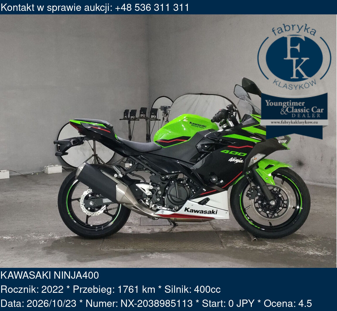 KAWASAKI NINJA400 2022 - zdjęcie 2