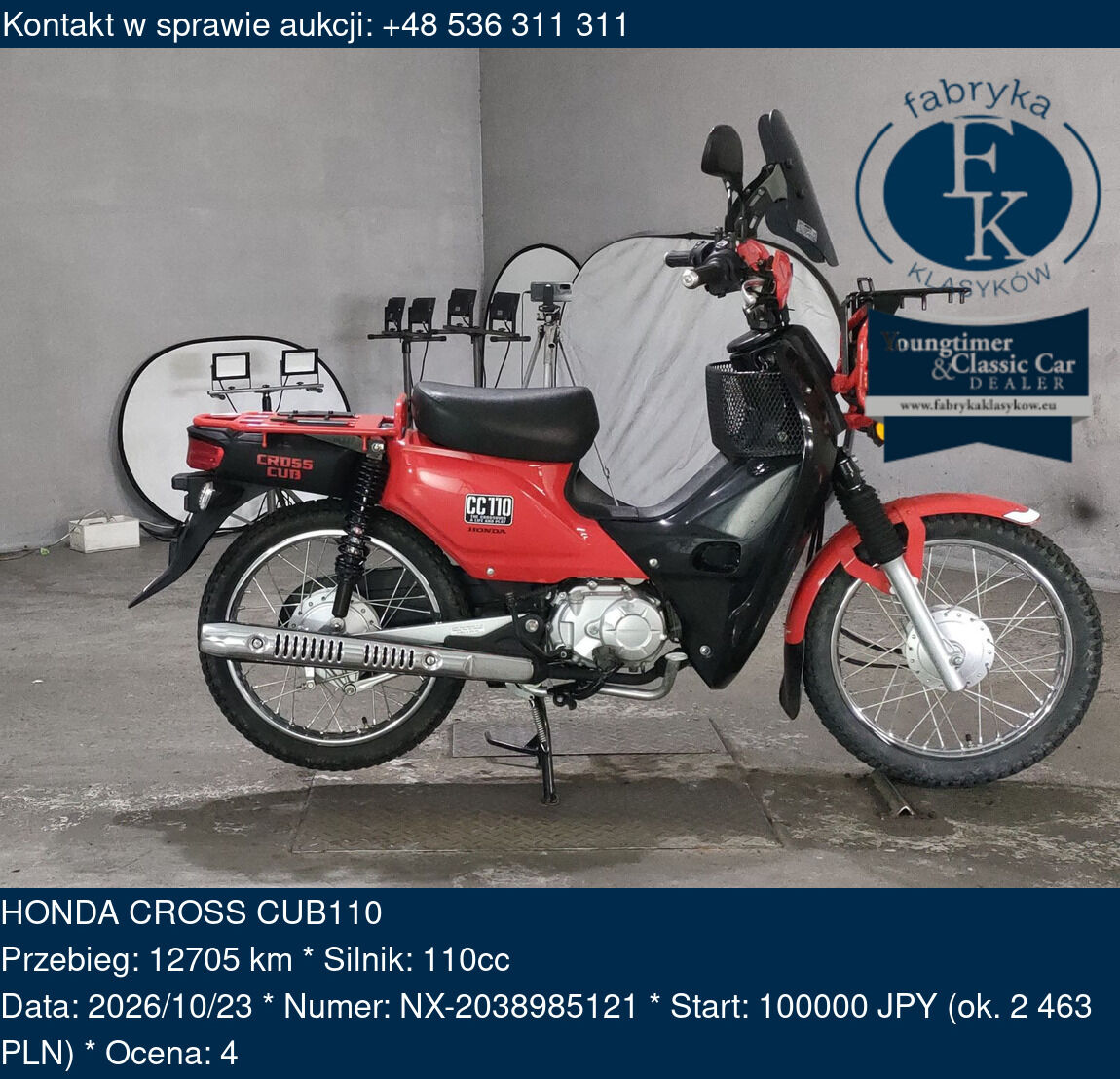 HONDA CROSS CUB110  - zdjęcie 2