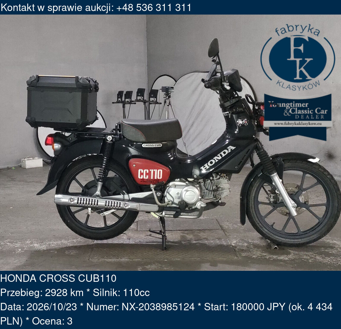 HONDA CROSS CUB110  - zdjęcie 2