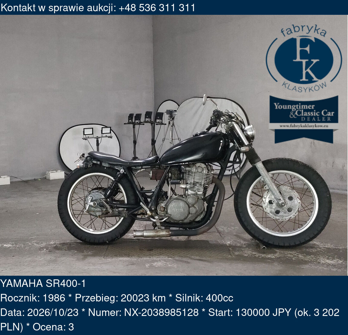 YAMAHA SR400-1 1986 - zdjęcie 2