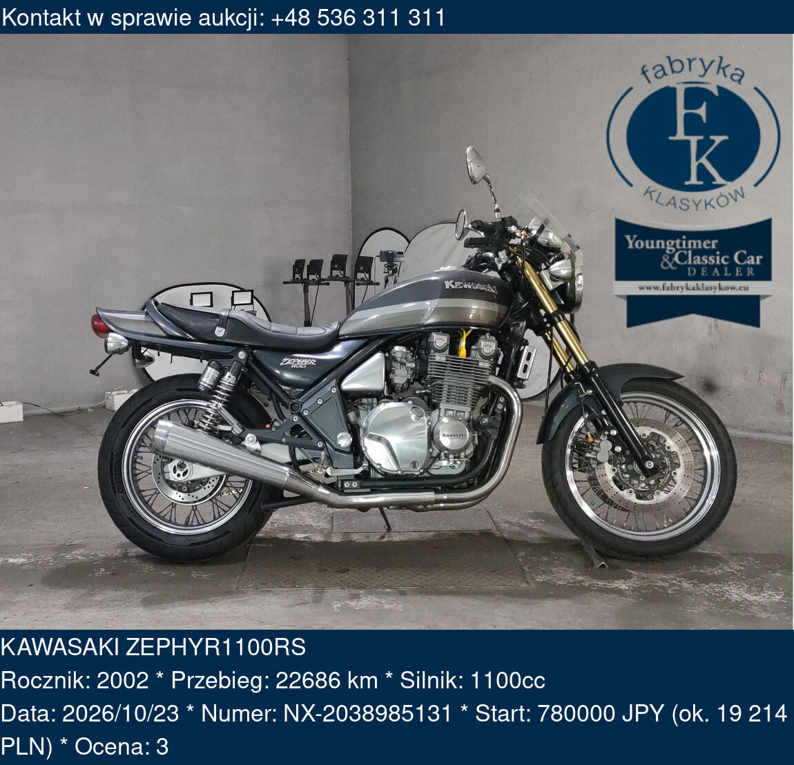 KAWASAKI ZEPHYR1100RS 2002 - zdjęcie 2