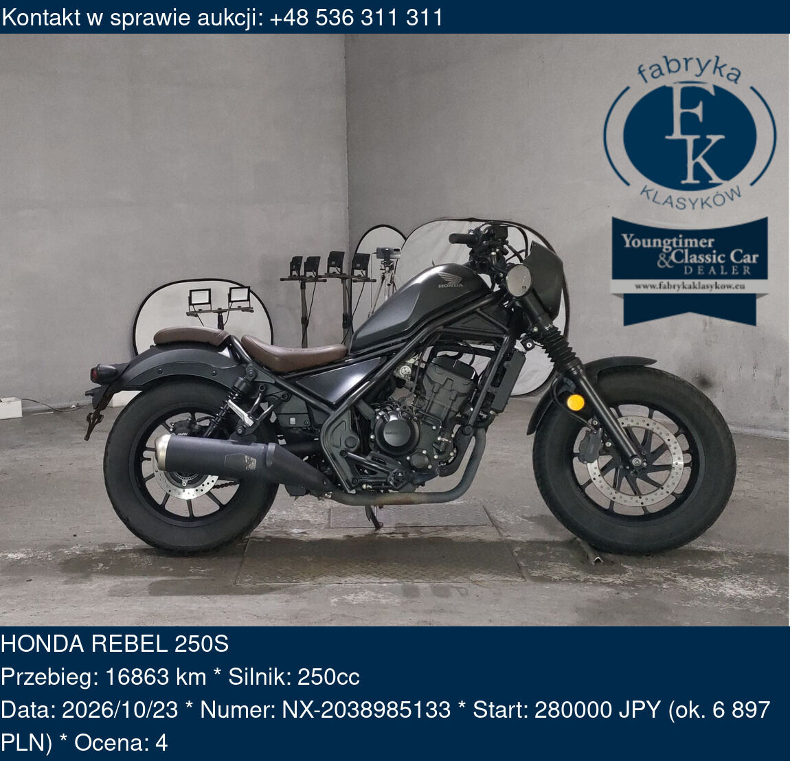 HONDA REBEL 250S  - zdjęcie 2