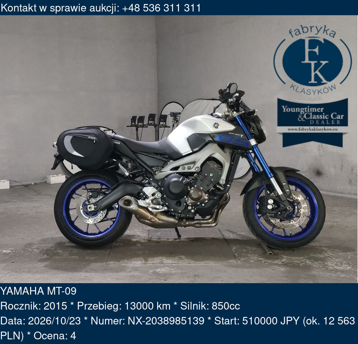 YAMAHA MT-09 2015 - zdjęcie 2