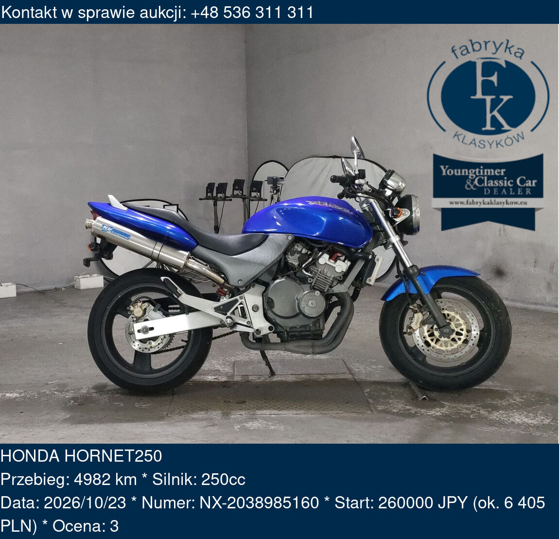 HONDA HORNET250  - zdjęcie 2