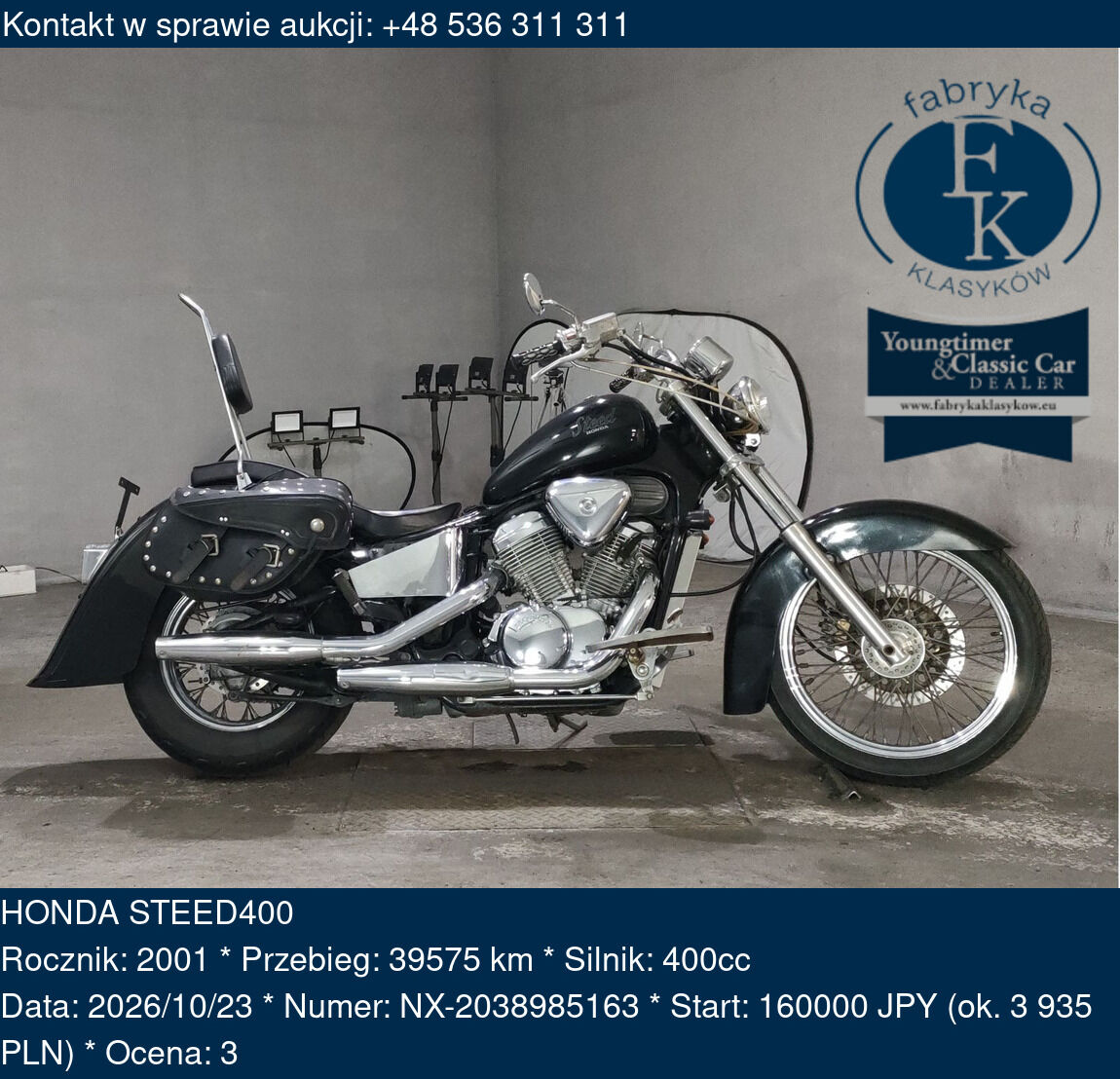 HONDA STEED400 2001 - zdjęcie 2
