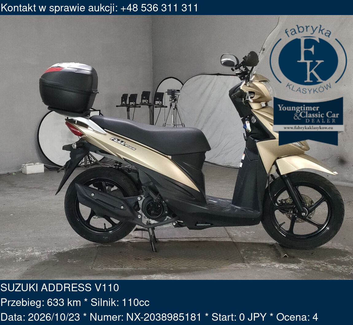 SUZUKI ADDRESS V110  - zdjęcie 2