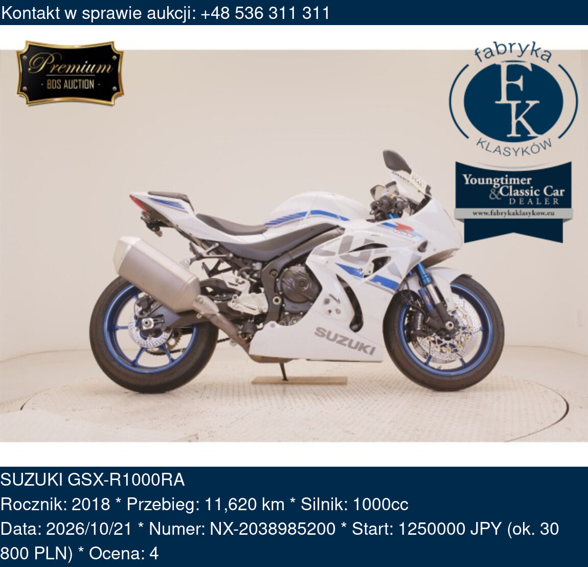 SUZUKI GSX-R1000RA 2018 - zdjęcie 2