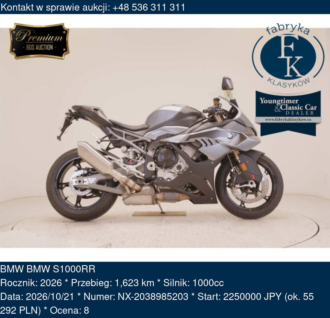 BMW BMW S1000RR 2026 - zdjęcie 2