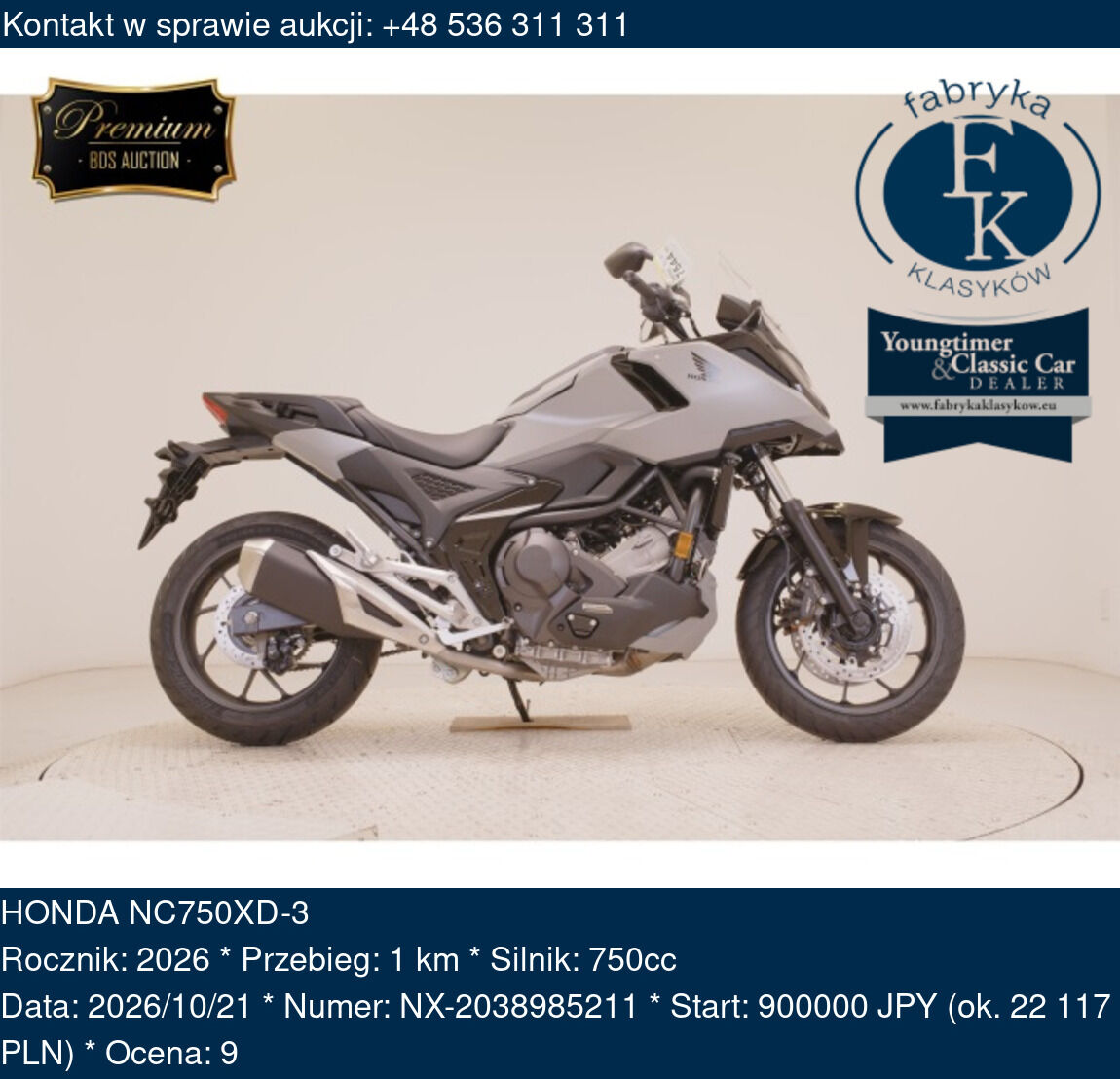 HONDA NC750XD-3 2026 - zdjęcie 2