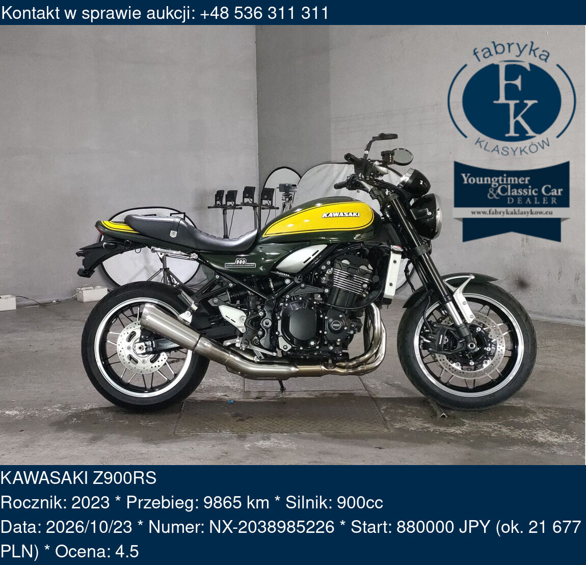 KAWASAKI Z900RS 2023 - zdjęcie 3