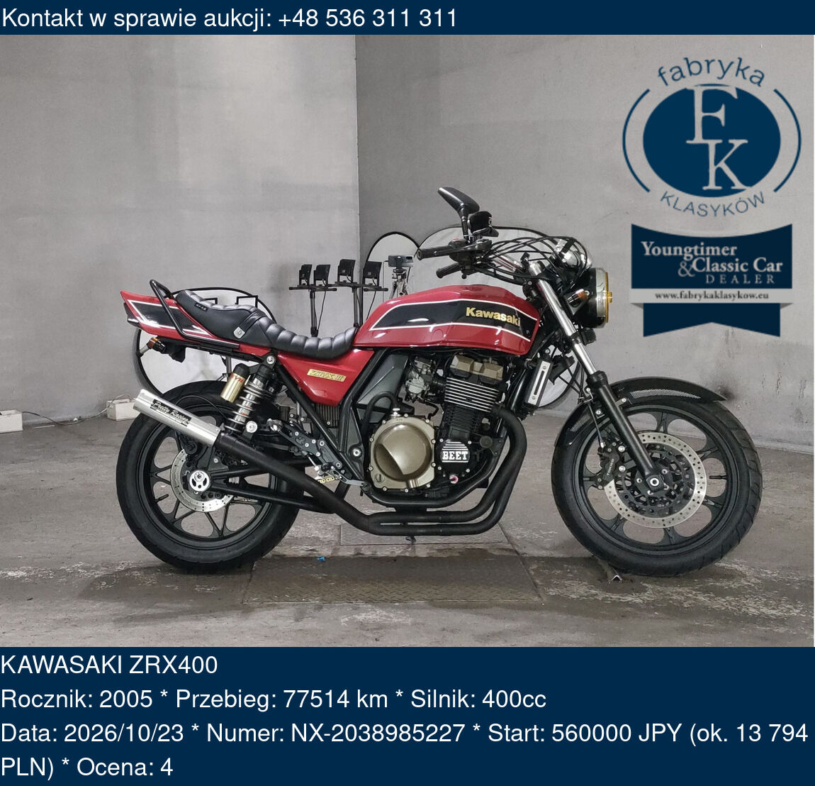 KAWASAKI ZRX400 2005 - zdjęcie 3