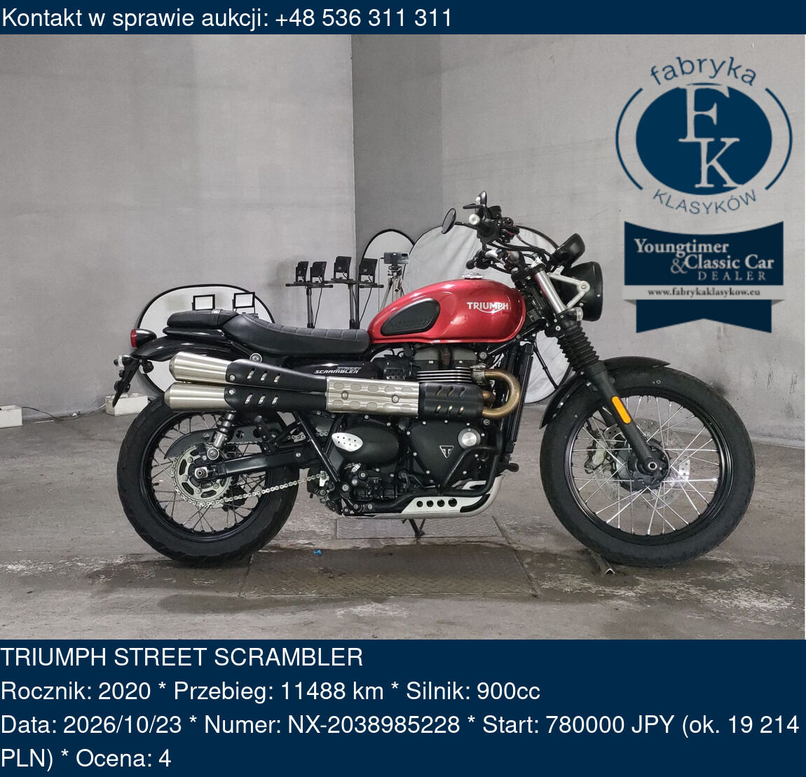 TRIUMPH STREET SCRAMBLER 2020 - zdjęcie 3