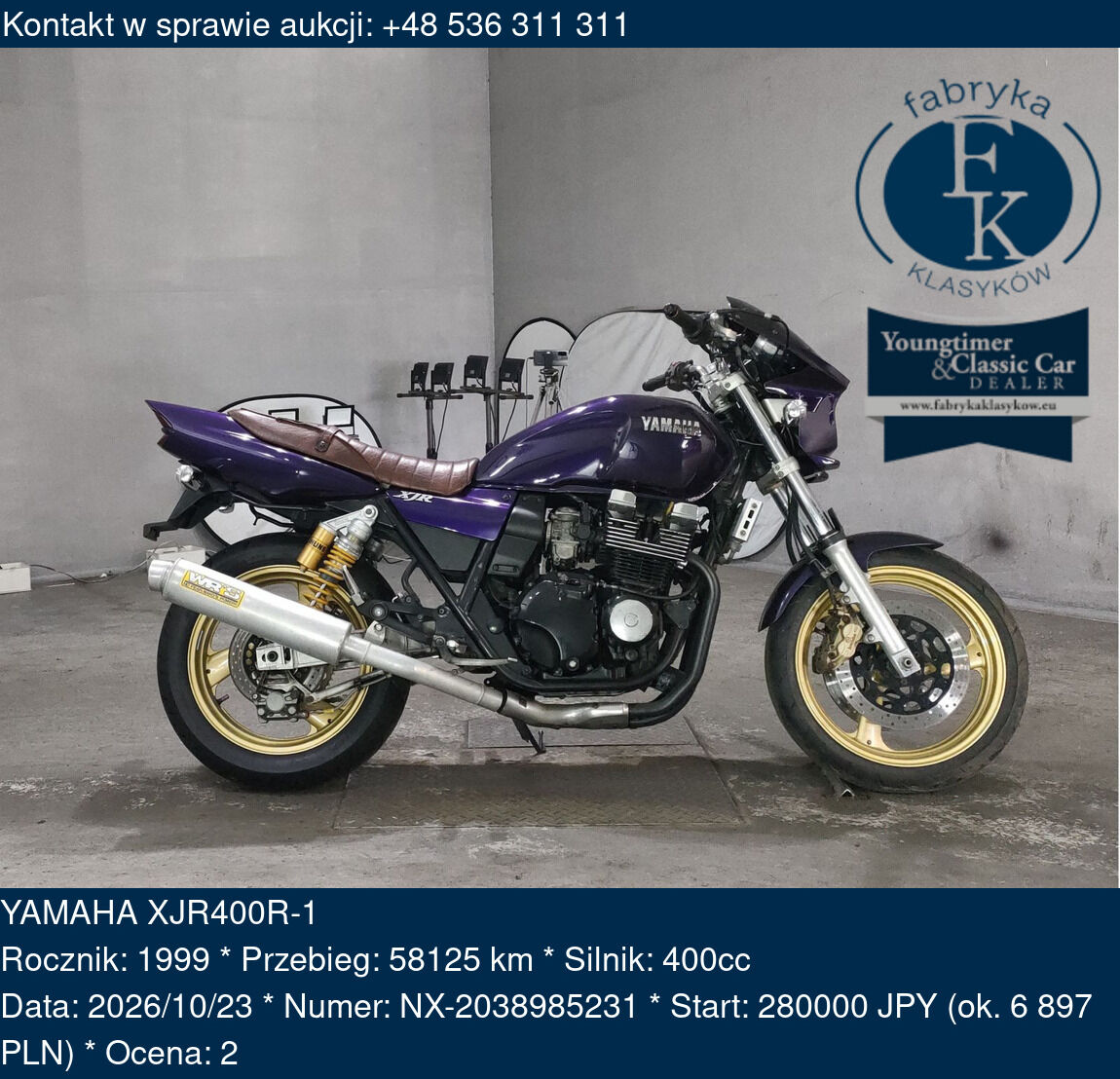 YAMAHA XJR400R-1 1999 - zdjęcie 3