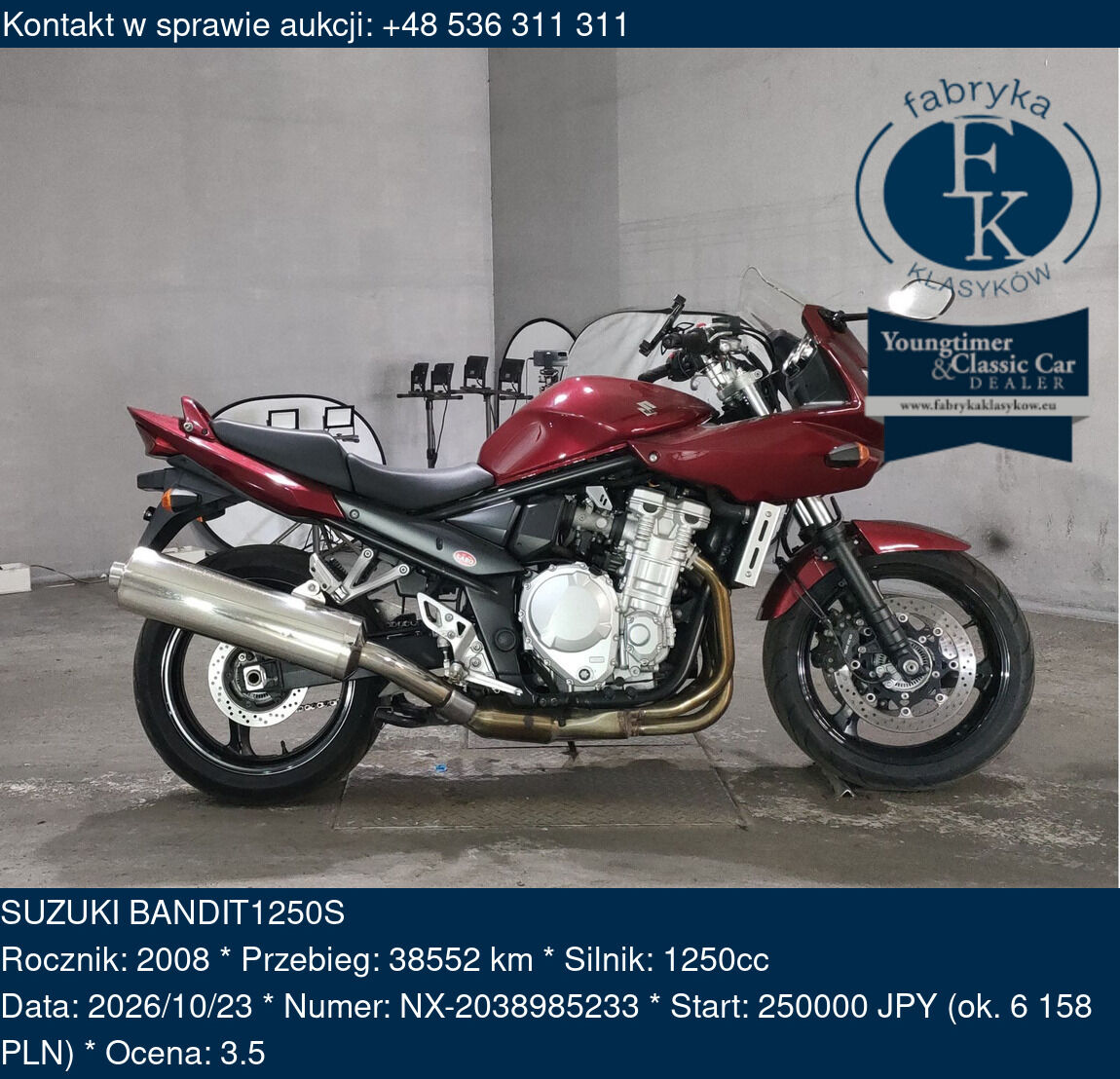 SUZUKI BANDIT1250S 2008 - zdjęcie 3