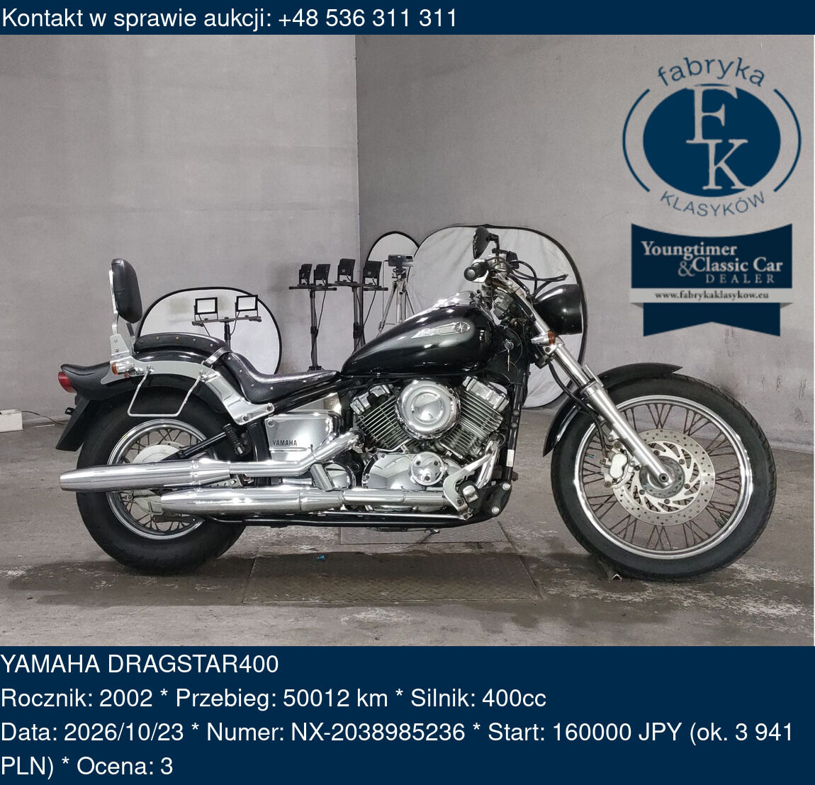 YAMAHA DRAGSTAR400 2002 - zdjęcie 3