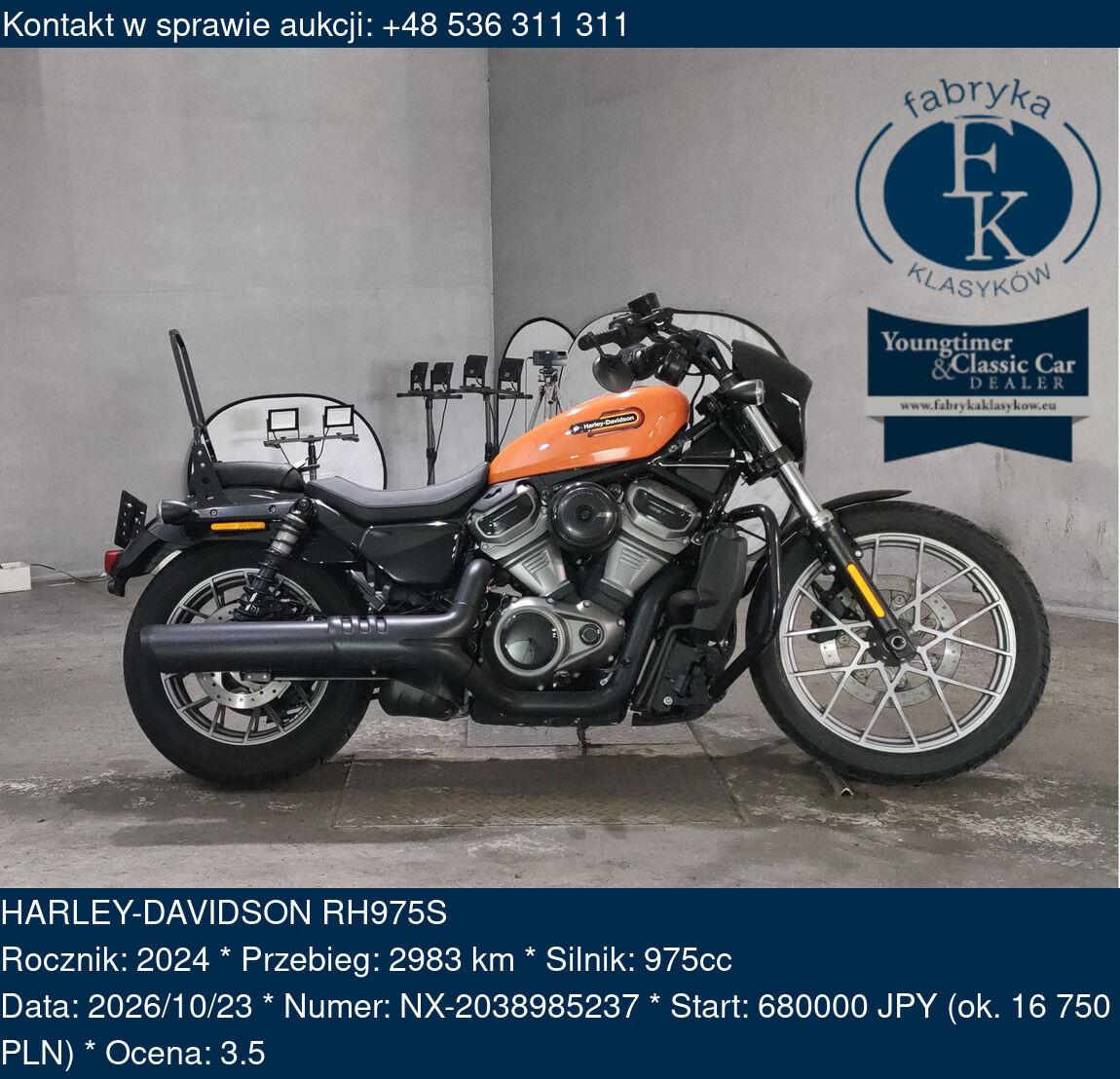 HARLEY-DAVIDSON RH975S 2024 - zdjęcie 3