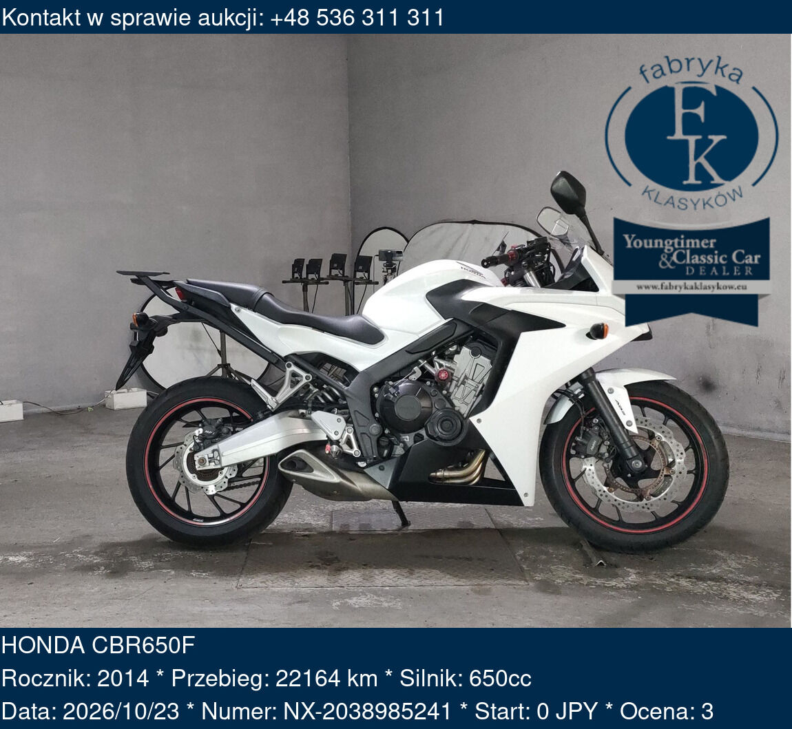 HONDA CBR650F 2014 - zdjęcie 2