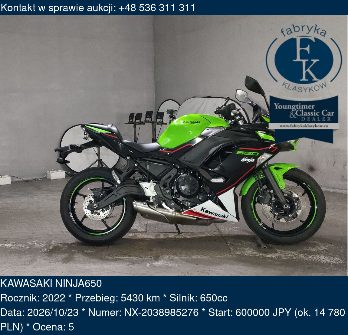 KAWASAKI NINJA650 2022 - zdjęcie 2