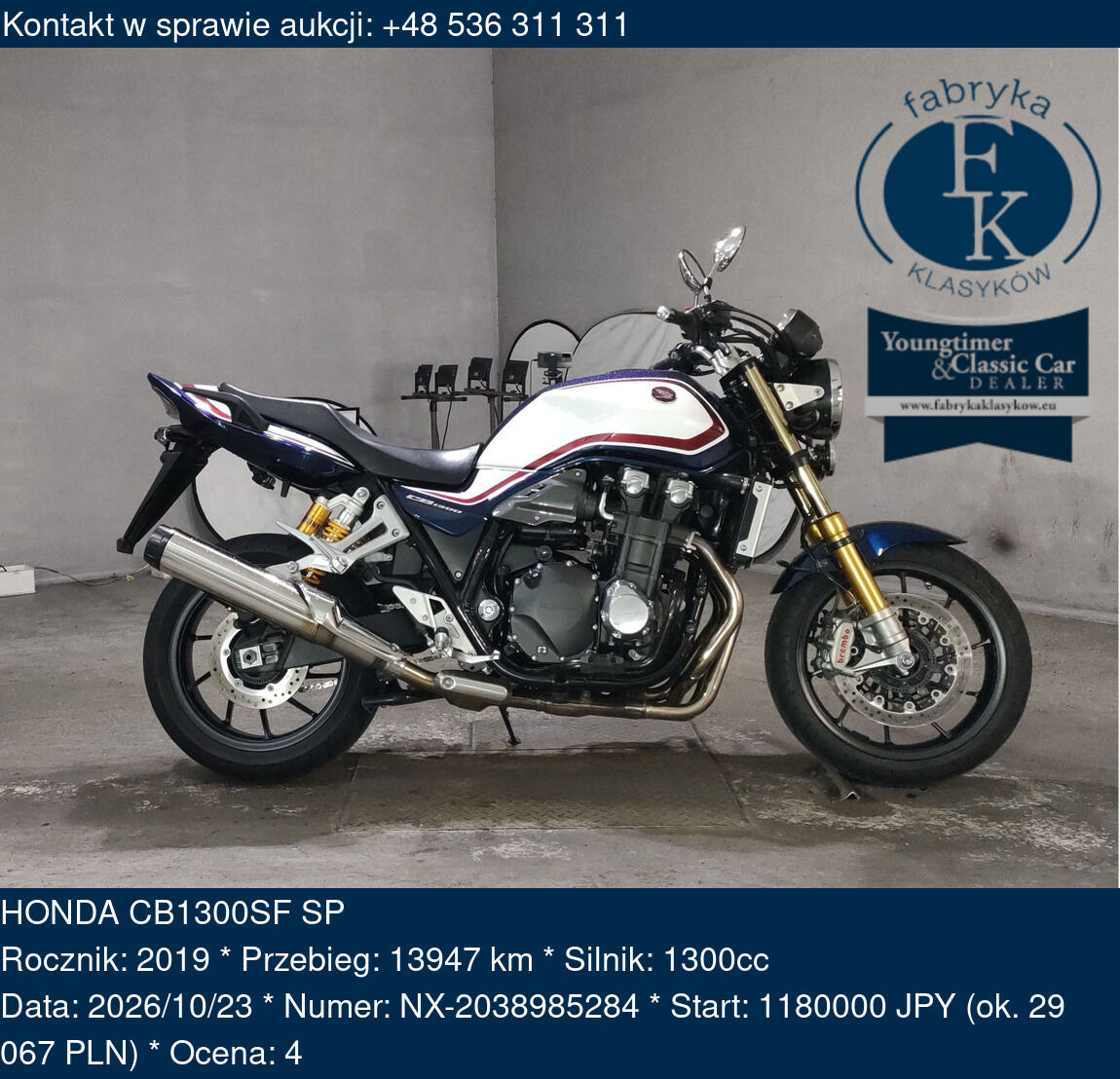 HONDA CB1300SF SP 2019 - zdjęcie 2