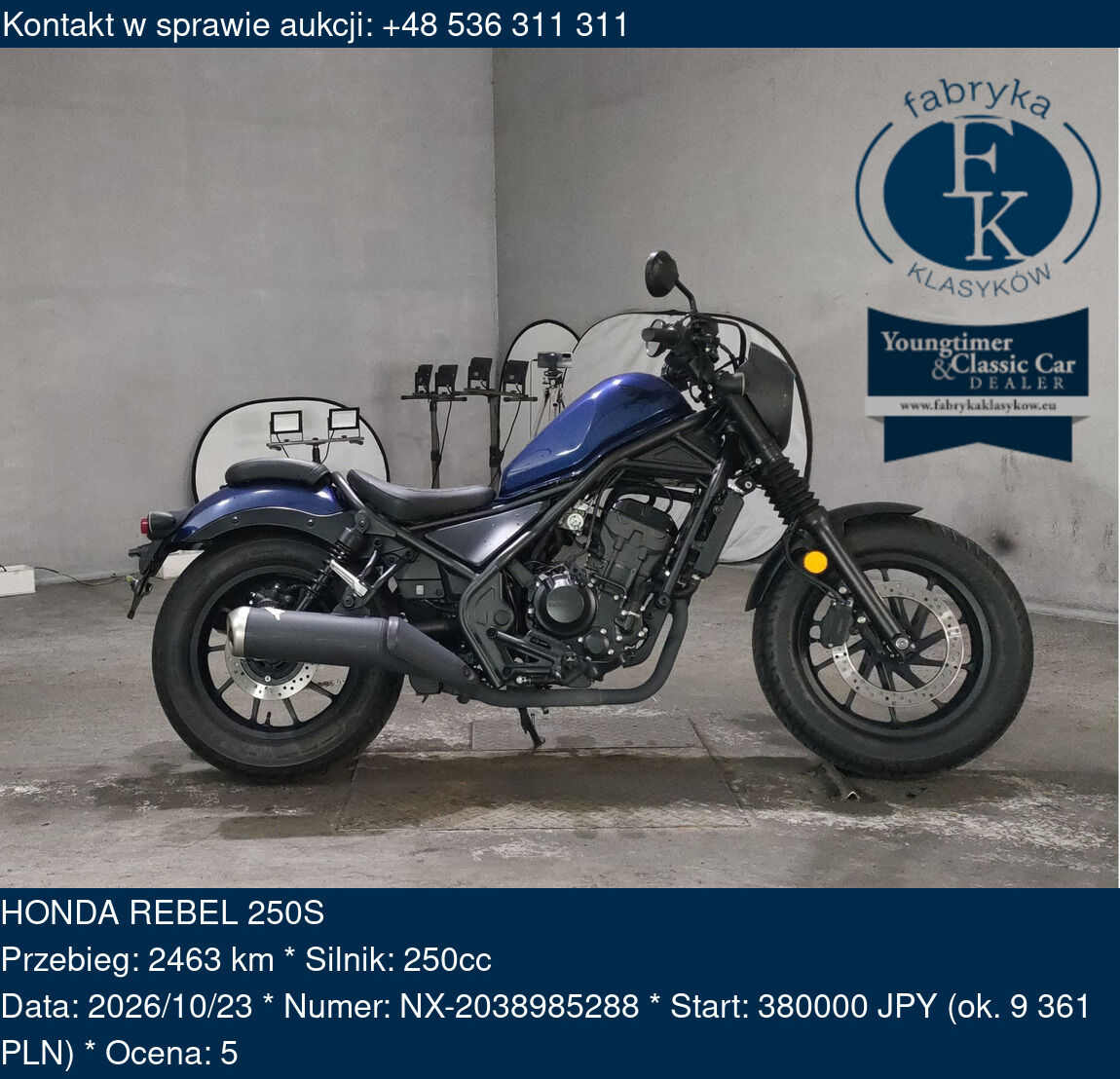 HONDA REBEL 250S  - zdjęcie 2