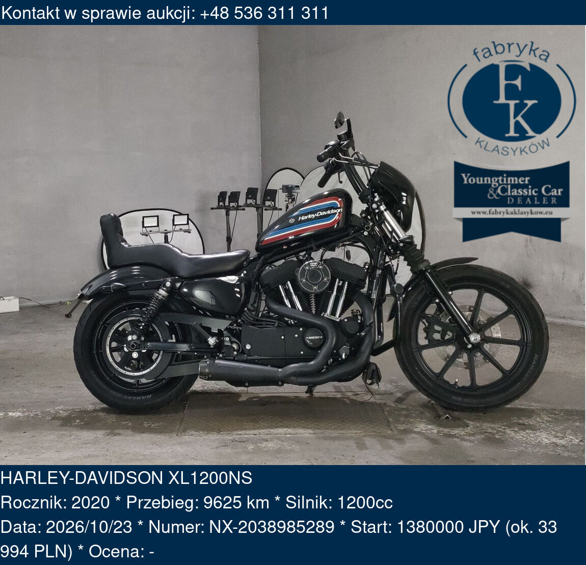 HARLEY-DAVIDSON XL1200NS 2020 - zdjęcie 2