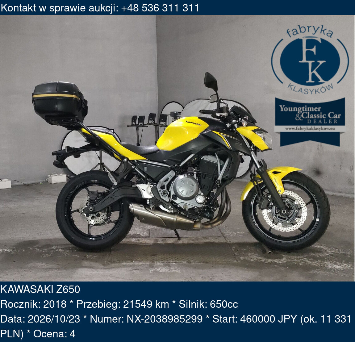 KAWASAKI Z650 2018 - zdjęcie 2