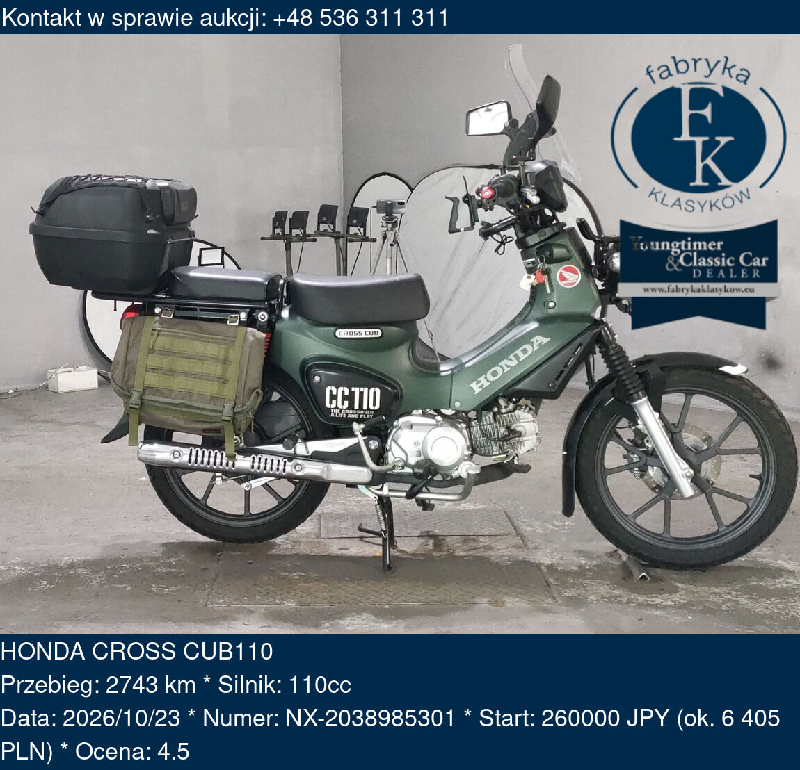 HONDA CROSS CUB110  - zdjęcie 3