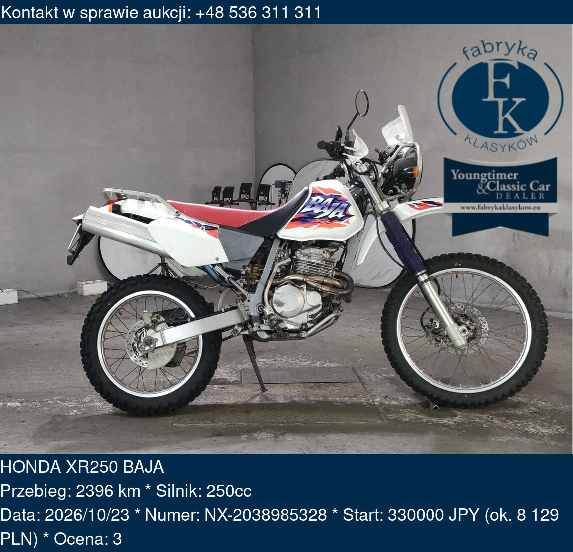 HONDA XR250 BAJA  - zdjęcie 2