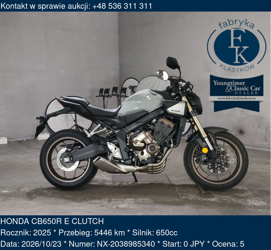 HONDA CB650R E CLUTCH 2025 - zdjęcie 2