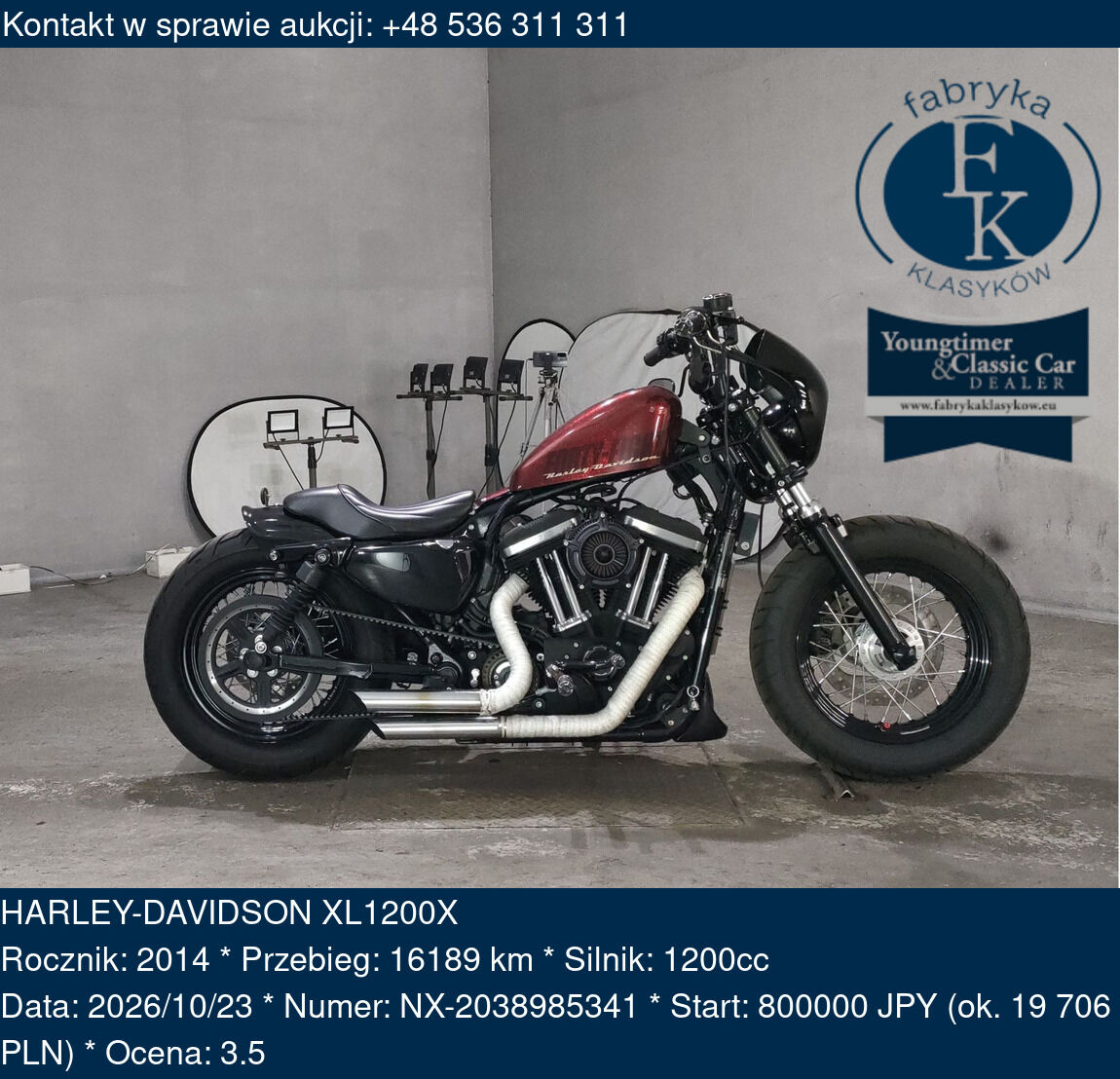 HARLEY-DAVIDSON XL1200X 2014 - zdjęcie 3