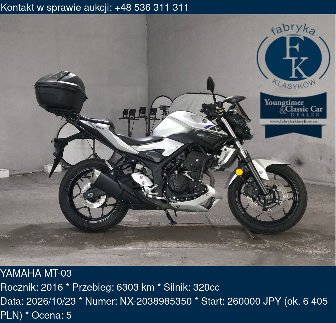 YAMAHA MT-03 2016 - zdjęcie 3